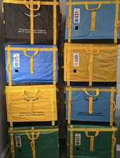 6 AMAZON COURIER DELIVERY CURRENT STYLE TOTE BAGS 28x24x20 ( Lot Of 6 Bags )