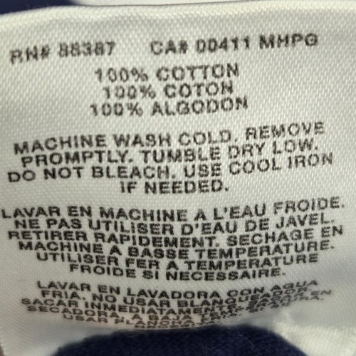 VINTAGE Adidas Men Shirt L Blue Trefoil Logo Grunge Short Sleeve 80s USA READ by Adidas, $26.9 - Photo 4