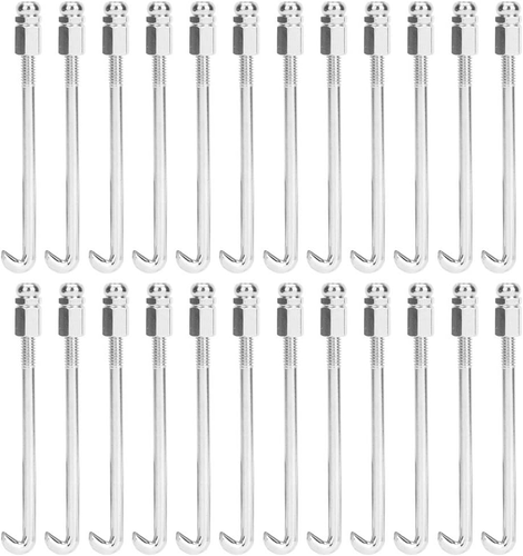 24Pcs Banjo Hook Set - Versatile Flat, Round, Tension & Bracket Hooks - Picture 12 of 12