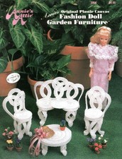 Annies Attic 245K FASHION DOLL GARDEN FURNITU...