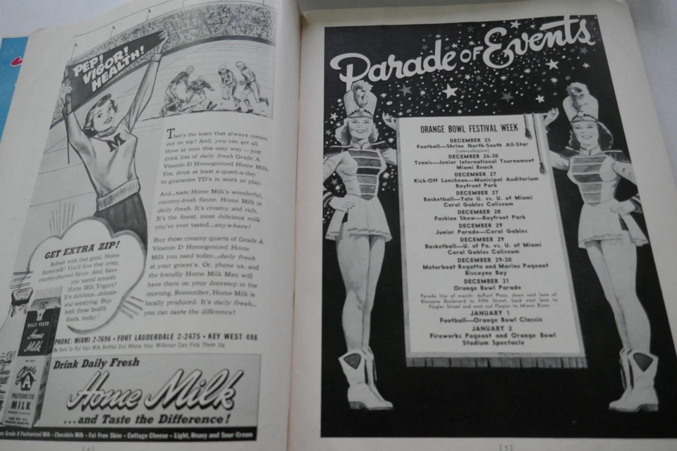 1952 Football Program Orange Bowl Baylor vs Georgia Tech - Image 4 of 4