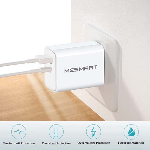 Wholesale White US 20W PD QC3.0 Fast Charger Block USB Type C Wall Power Adapter - Picture 9 of 15