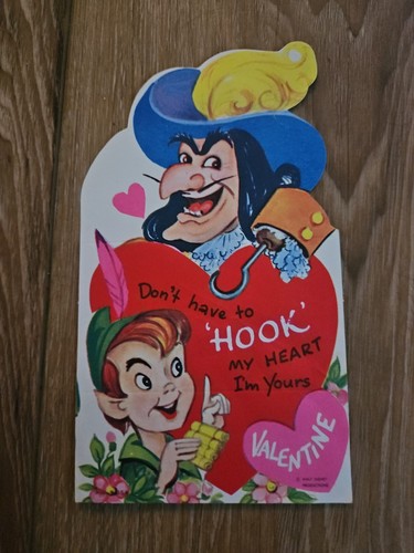Unbenutzt Valentine Disney Peter Pan und Captain Hook Valentine. - Bild 1 von 2