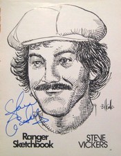 Steve Vickers - New York Rangers - Autographed Sports Illustrated Page 6/1/1973