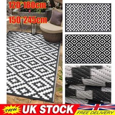 Large Indoor Outdoor Patio Garden Rug Plastic Weave Waterproof Mats Weatherproof