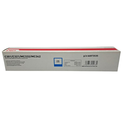 OKI 44973535 Tonerkartusche Cyan Original Original C301 C321 MC332 MC342 Drucker