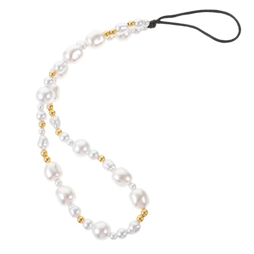 Mobile Phone Chain Kawaii Lanyard Cellphone Wrist Strap Beaded Pearls - Photo 6 sur 12
