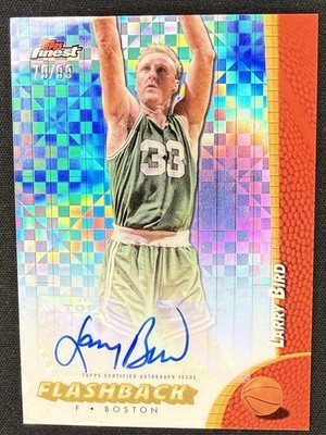 【15枚限定】Larry Bird Topps Finest 2024/2025 Topps Finest Basketball Larry Bird Flashback Auto /99