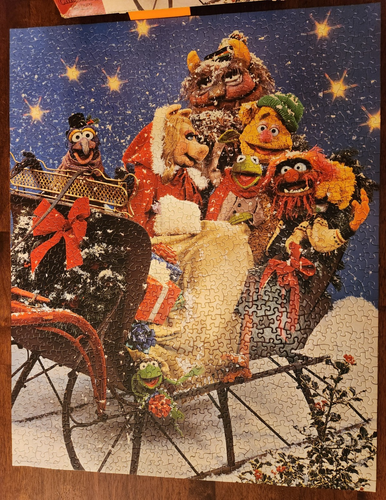 Complete 1980 Springbok A MUPPET CHRISTMAS PARTY Jigsaw Puzzle 1000 Piece 24x30