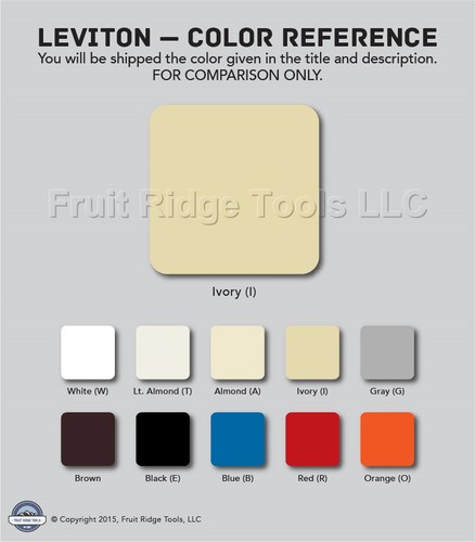 Leviton Ivory INDUSTRIAL Grade 3-Way Toggle Wall Light Switch 20A Bulk 1223-2I - Picture 3 of 5