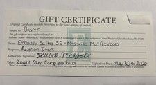 Embassy Suites Nashville Murfreesboro Gift Certificate
