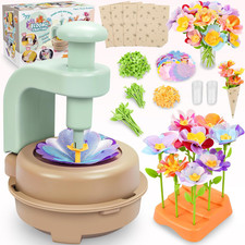 Fabric Flower Bouquets Toys, DIY Craft Kits Toys for Kids - Flowers Market Toy,