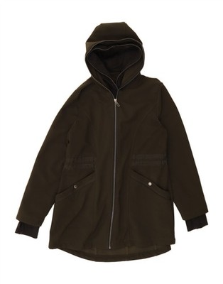 French Connection Damen Parka Jacke mit Kapuze UK 14 Large Khaki AF15