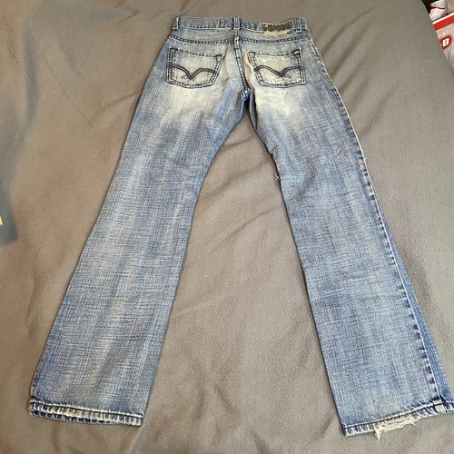Levis 511 Skinny Jeans Boys Size 14 27 x 27 (fits 28x27) Distressed Light Wash - Picture 19 of 21