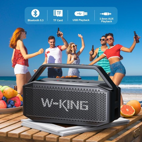 Cassa Bluetooth Portatile Potente Grande 80W PEAK IPX6 Altoparlante Bluetooth - Foto 12 di 12
