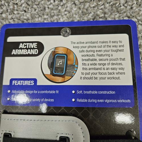 Brassard actif Pro Strength réglable fitness course support téléphone rangement clé - Photo 3 sur 7
