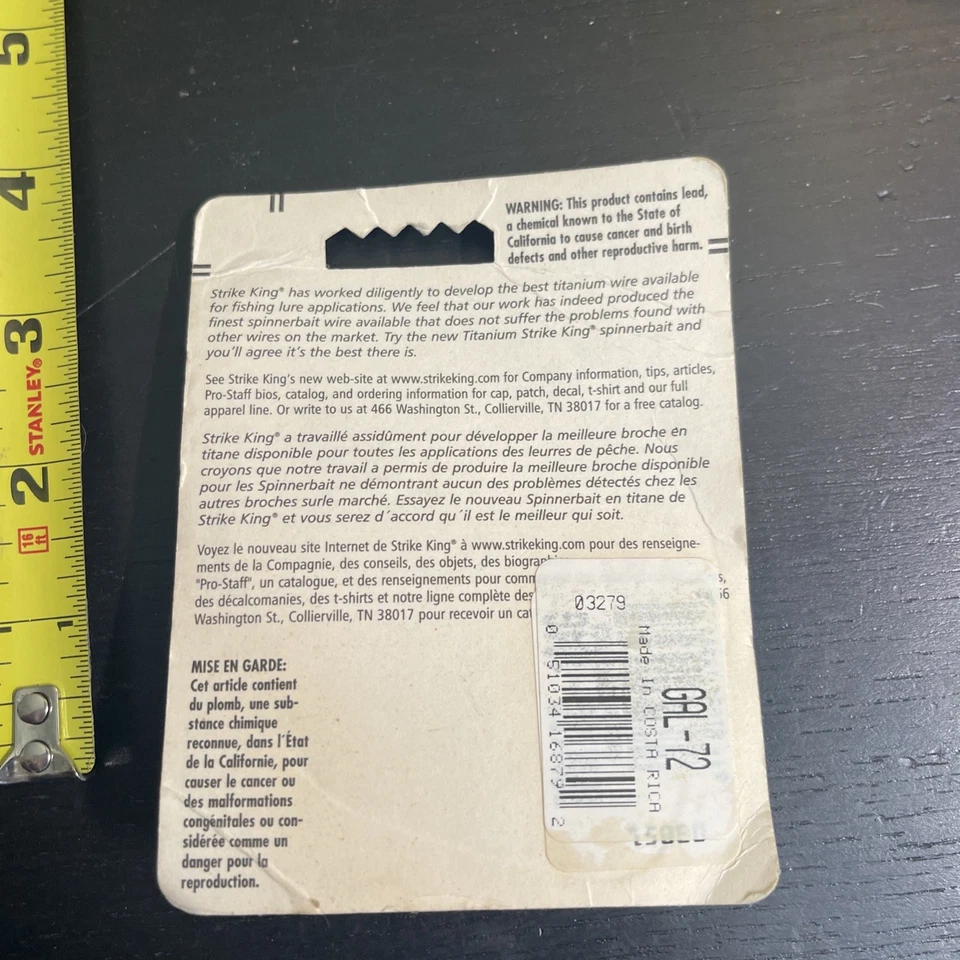 Strike King Bitsy Titanium Pro Modelo Spinnerbait 1/8 OZ  Nuevo en caja Foto 2 de 2