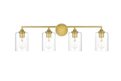 Elegant Lighting LD7315W33 Mayson 4 Light 10" Tall Bathroom - Brass - Picture 1 of 12