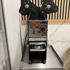 Electric Cup Sealing Machine Semi Auto Sealer For Bubble Fruit Juice Tea