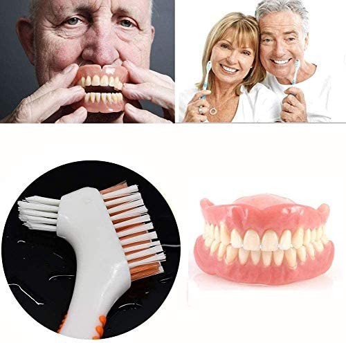 3 Pack Denture Cleaning Brush Set Hard Toothbrush Portable Denture... - Picture 5 of 8