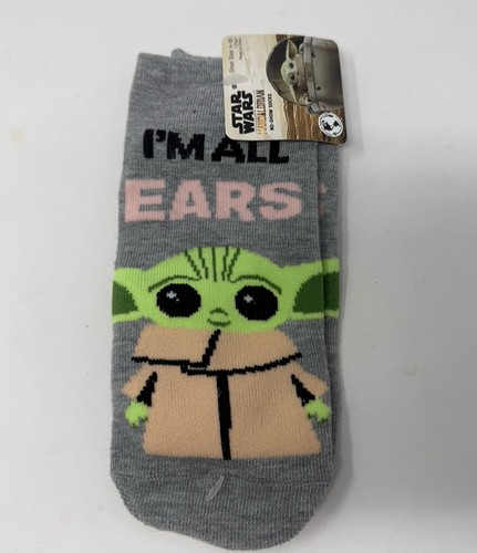 Star Wars Mandalorian Baby Yoda Ladies No Show Low Cut Socks Brand New One Size - Picture 1 of 2