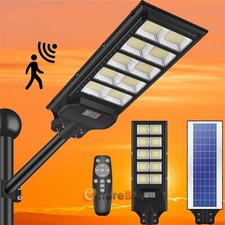 5000W Commercial Solar Street Flood Light 1000LED Outdoor Dusk to Dawn Road Lamp