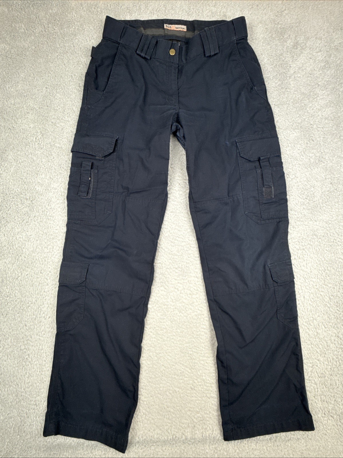 5.11 Taclite Ripstop Women's EMS Pants Navy SZ 12 Long 511 Cargo Tactical 64369