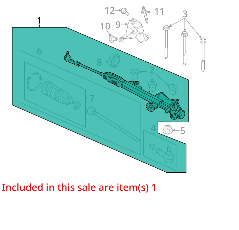 2015 Ford Transit 250 Steering Gear Rack & Pinion OEM 98K Miles - LKQ421353218 - Изображение 4 из 4