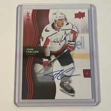 2023-24 Upper Deck PREMIER AUTO John Carlson Auto Washington Capitals #74