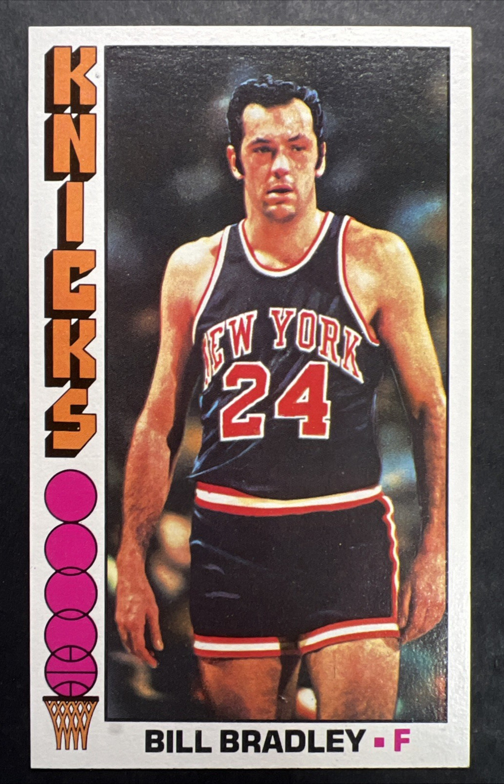 1976-77 Topps Basketball #43 BILL BRADLEY EX-NM NEW YORK KNICKS NBA