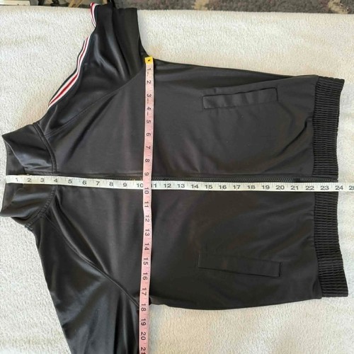 Giacca da pista donna Athletic Works nera con righe rosse e bianche taglia S - Foto 8 di 9