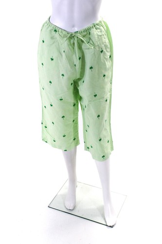 Pantalon Capri Femme Lilly Pulitzer - Taille 4 - Imprimé Jungle Animaux Orange Rose - Coton - Occasion TB état