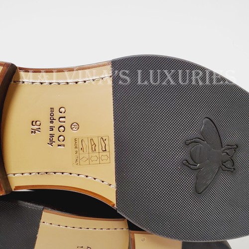 BOTAS GUCCI PARA HOMBRE CON CORDONES AL TOBILLO CUERO MARRÓN DETALLE BROGUE 10 10.5 US 44 - Imagen 10 de 14