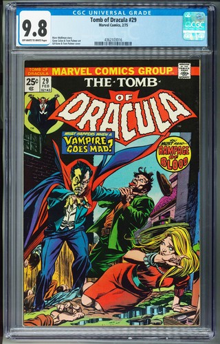 Tomb of Dracula # 29, CGC 9.8 (NM/M). Gene Colan & Tom Palmer Art. Höchste Qualität