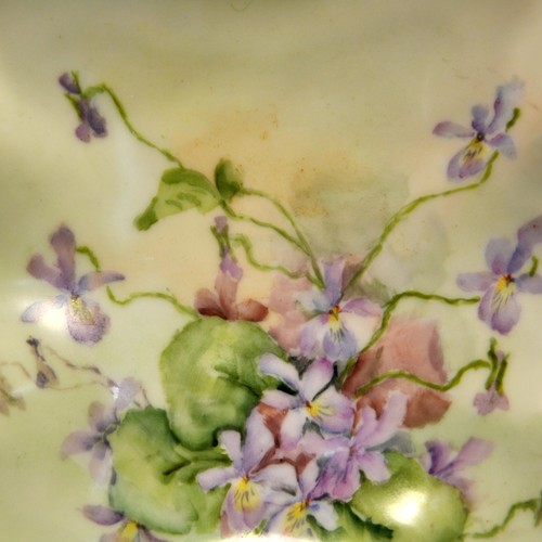 RC Rosenthal Leckerbissen Schmuck Tablett Schale BonBon Monbijou Form handbemalt 1898-1906 - Bild 9 von 16