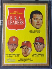 Josh Johnson Adam Wainwright Roy Halladay 2011 Topps ERA Leaders #82