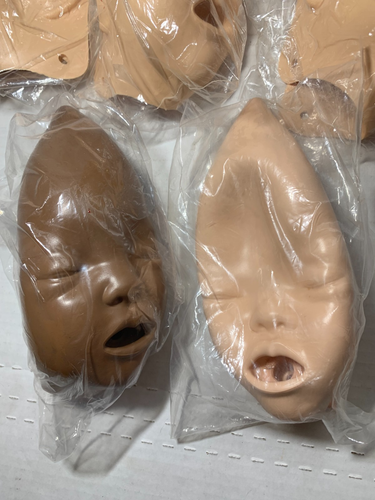 (5) NEW! Laerdal Replacement Baby Anne CPR Manikin Replacement Rubber Face Skin - Picture 2 of 4