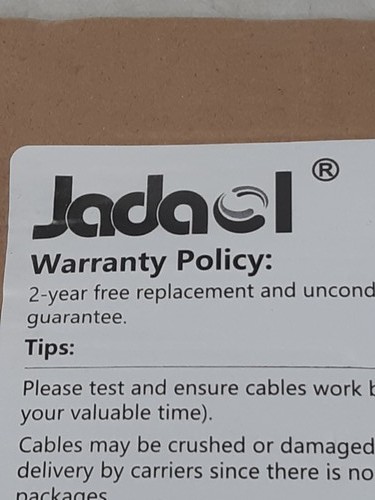 Jadaol Cat 6 Ethernet Cable Flat White 100ft Internet LAN Cat5e Compatible - Picture 2 of 5