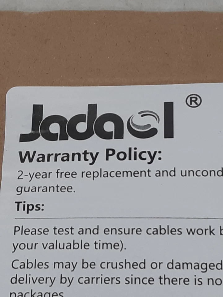 Jadaol Cat 6 Ethernet Cable Flat White 100ft Internet LAN Cat5e Compatible - Image 2 of 4