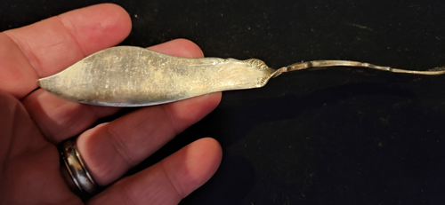 Antique 1881 Rogers A1 Silver Plated MASTER BUTTER KNIFE Patented 1808 7 Inches - Picture 2 of 8