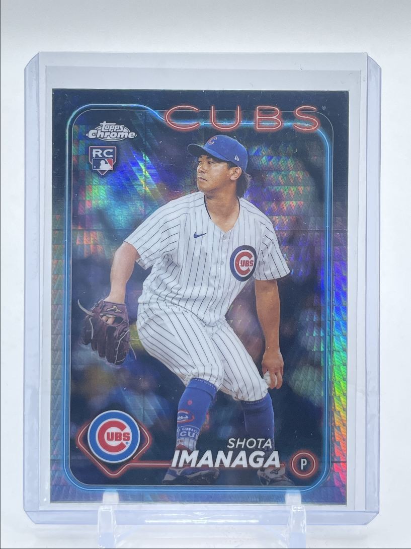 SHOTA IMANAGA 2024 TOPPS CHROME ROOKIE PRISM REFRACTOR CUBS RC Q5378