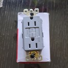 Legrand radiant 1597TRWRGRYCCD4 15A Weather-Resistant Self-Test GFCI Receptacle