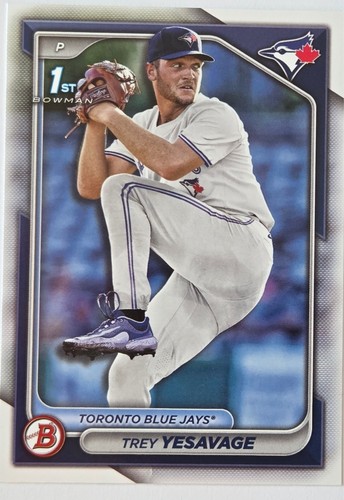 Trey Yesavage 2024 Bowman Draft 1st Bowman #BD-92 Blue Jays