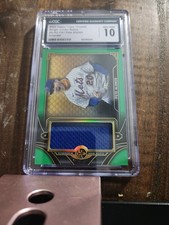 2022 Topps Triple Threads Pete Alonso Single Jumbo Relics Emerald #/27 CGC 10