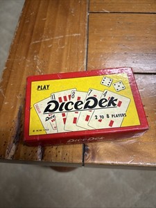 WJW 1952, DiceDek Playing Cards, Special Deck With All Rule Booklets/Instruction