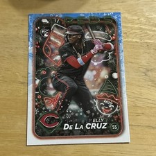 2024 Topps Holiday Base Elly De La Cruz Cincinnati Reds Rookie Card RC H102