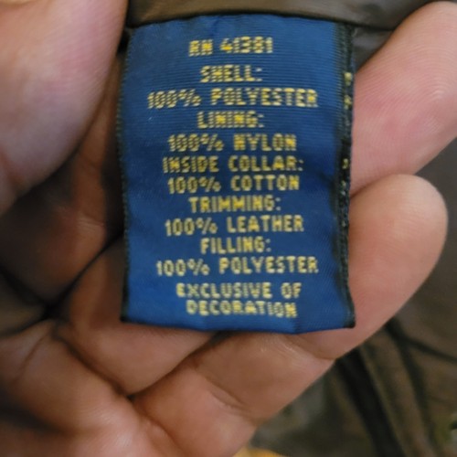 Polo Ralph Lauren Mujeres Southbury Chaleco Acolchado Chaqueta De Colección-Marrón-GRANDE-EXCELENTE - Imagen 15 de 19