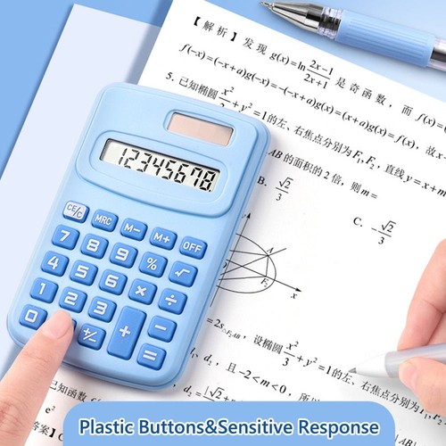 Großes LCD-Display Mini-Taschenrechner 8-stelliger Rechner Zurück zur Schule - Afbeelding 7 van 13