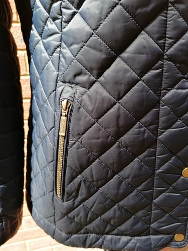 BARBOUR QUAIL-LADIES Quilted Jacket NAVY Size UK 16 - Picture 3 of 10