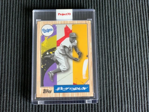 2021 TOPPS PROJECT 70 #42 JACKIE ROBINSON *ENCASED ART FUTURA*  DODGERS